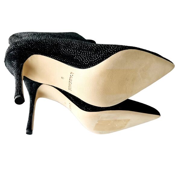 L'Agence Mariette Rhinestone Strassed Ankle Boot Size 9 NEW Stiletto Bootie - Picture 9 of 12